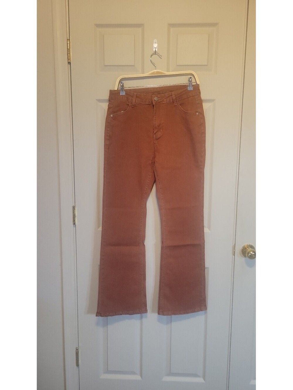 QBLB Fashion XL Rust-Colored Cotton Blend Pants